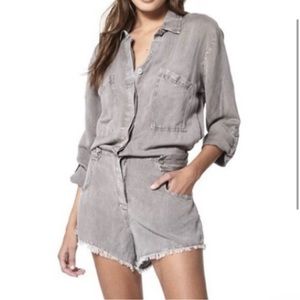 Young Fabulous & Broke gray romper NWOT